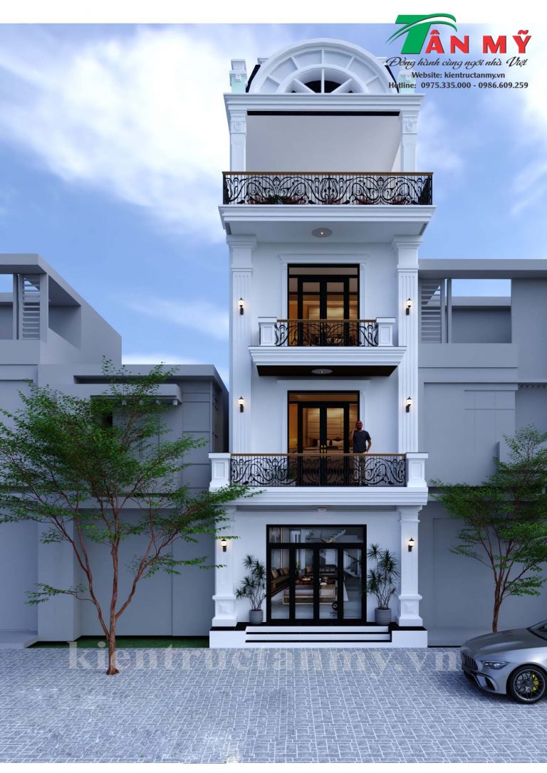 nhà 3 tầng tân cổ